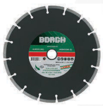 Disco diamantado corte a seco e molhado BD40