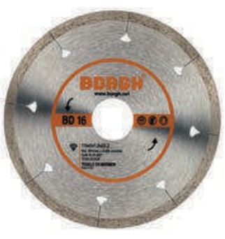 Disco diamantado para azulejos, corte a seco BD16